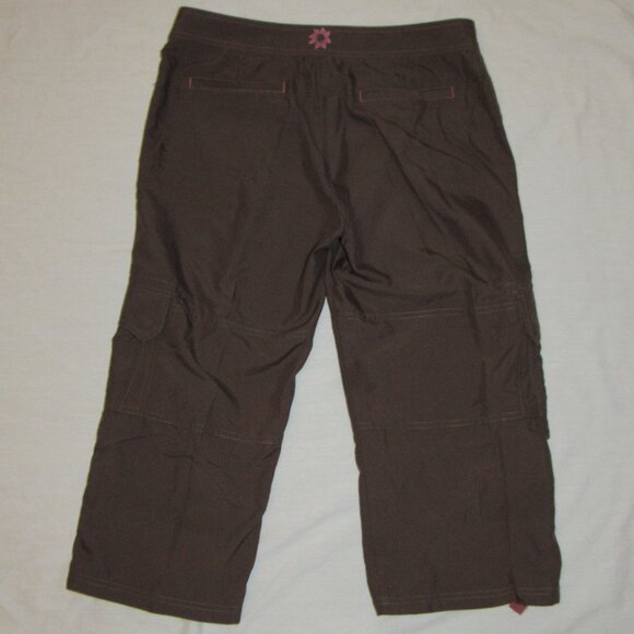 Horny Toad Jet Lite Brown Roll Tab Hem Hiking Outdoor Pants Women's 8 Granola - Picture 4 of 4